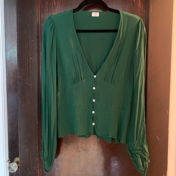 Wilfred green prairie blouse - Picture 7 of 8